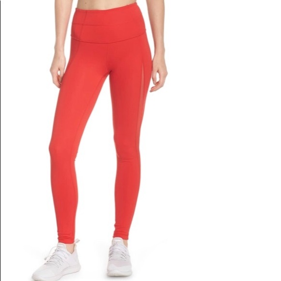 zella red leggings